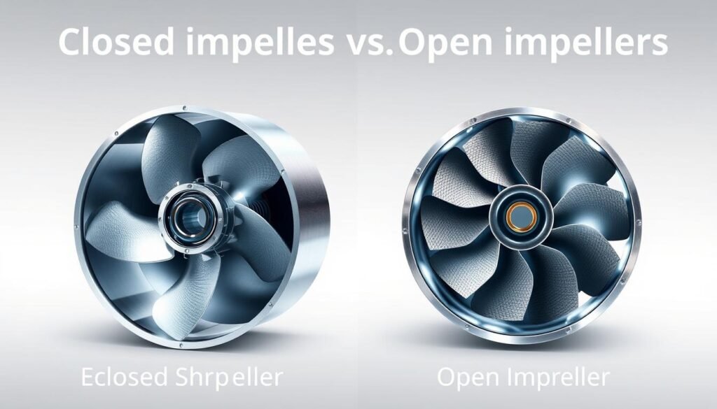 closed impellers vs open impellers