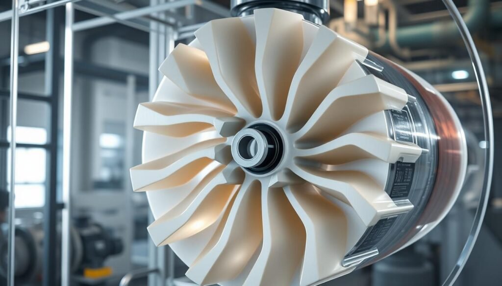 pump impeller blade configuration