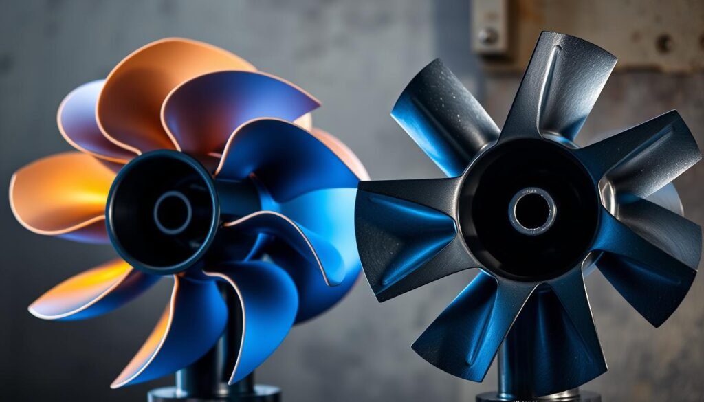 water pump impeller differences